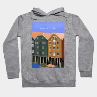 Old Storehouses Trondheim Norway Hoodie